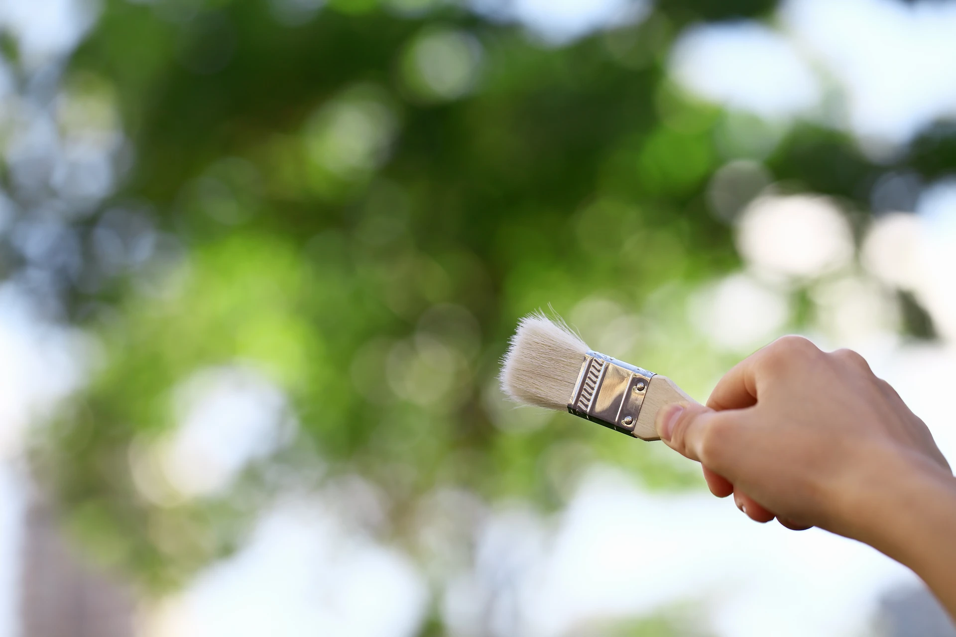 Palette de couleurs artistique avec pots de peinture disposés en rangées ordonnées